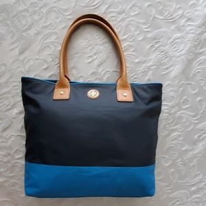 Tory Burch Jaden tote Navy/turquoise